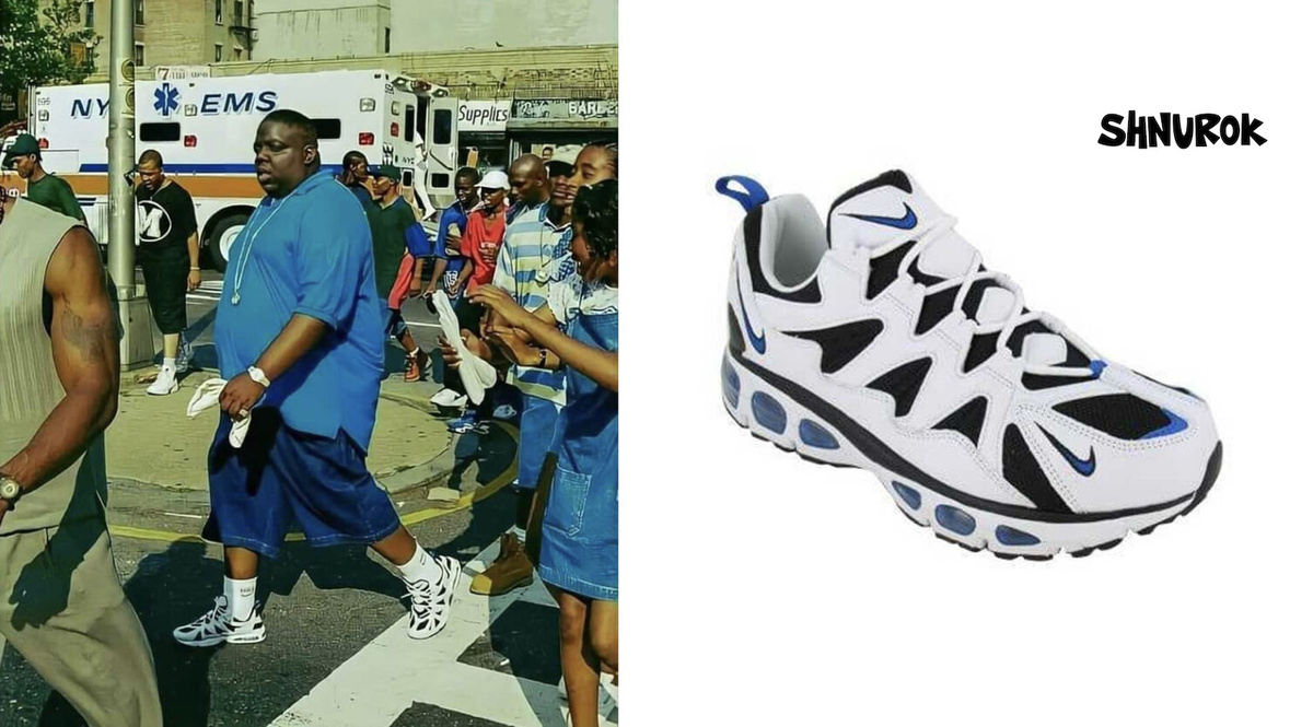 Notorious B.I.G. в Nike Air Max Tailwind ’96