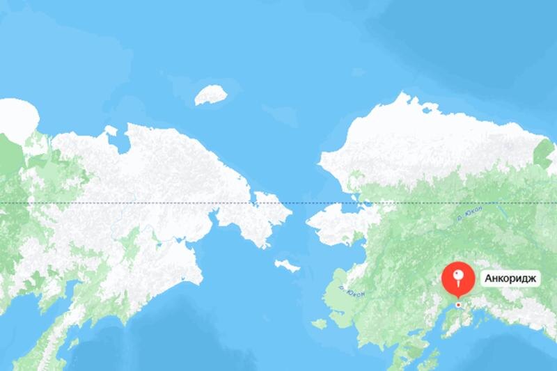    Скриншот «Яндекс. Карты» / Лидеры России и США проведут саммит на военной базе