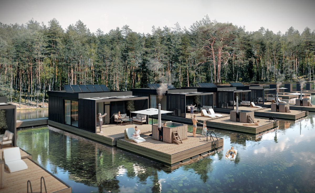 VIEW GA Water Lodge — первый в Ленинградской области отель на воде 