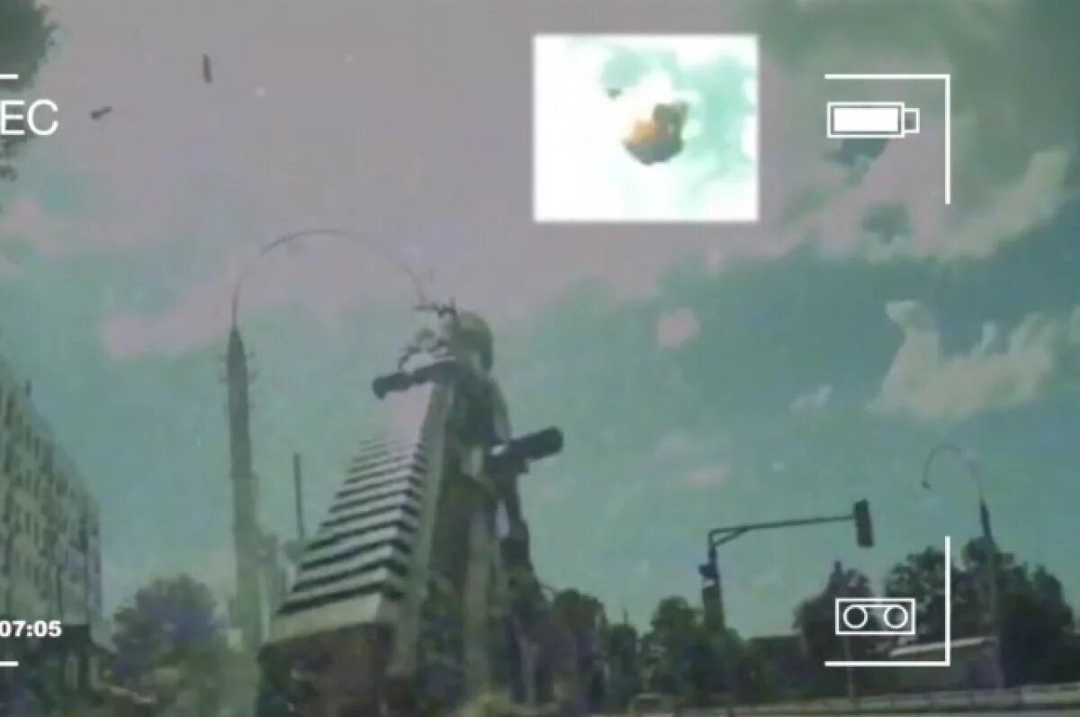    Гладков показал кадры уничтожения беспилотников ВСУ над Белгородом