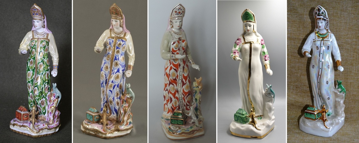 Павел Кожин (модель 1952 года). Скульптура «Дары хозяйки медной горы». Дулёво