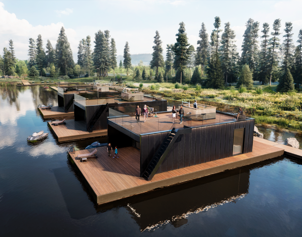 VIEW GA Water Lodge — первый в Ленинградской области отель на воде