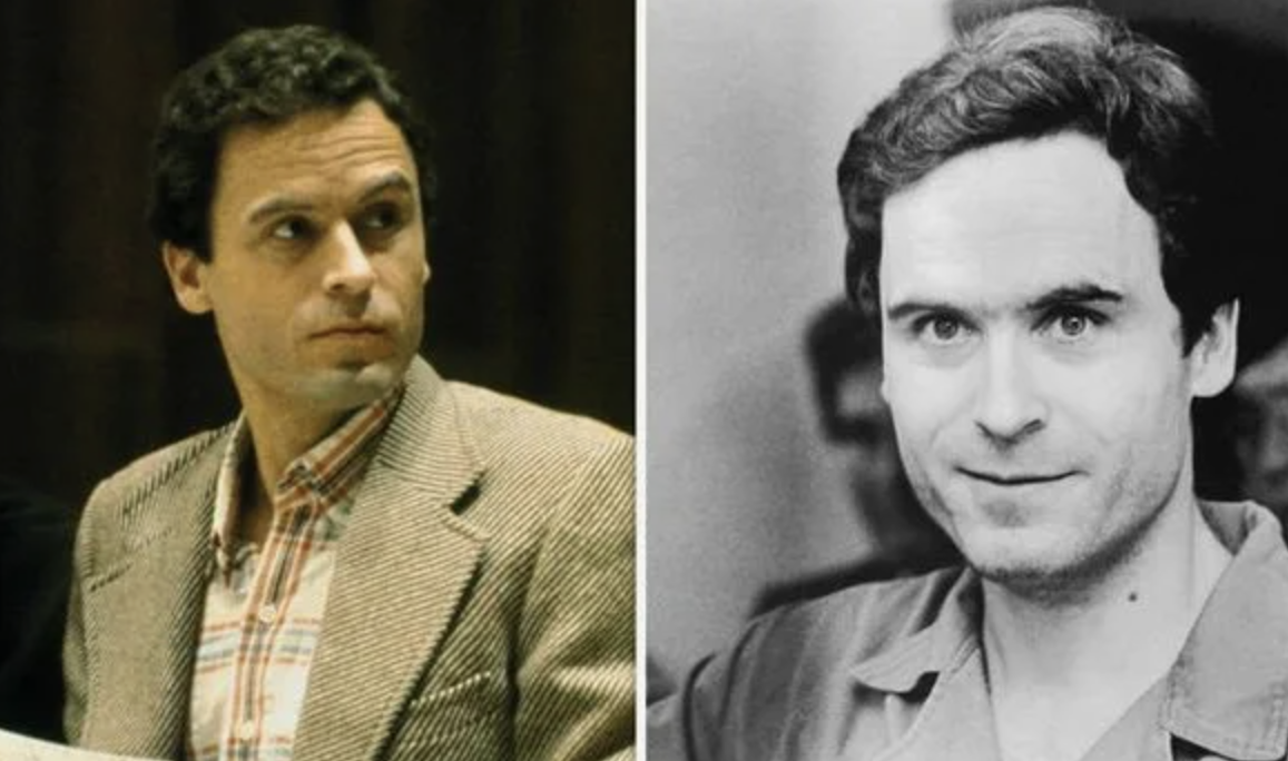 Тед Банди, в 1970х действовавший американский серийный убийца, насильник, похититель людей и некрофил. Был женат, имел ребёнка, по неподтверждённым данным подозревался в 36+ жертвах. Получил три смертных приговора, казнён 1989 на электрическом стуле и его последними словами были: "Jim and Fred, I'd like you to give my love to my family and friends." "Джим (адвокат) и Фред (методист), я хотел бы передать мою любовь своей семье и друзьям." Фото с просторов интернета.