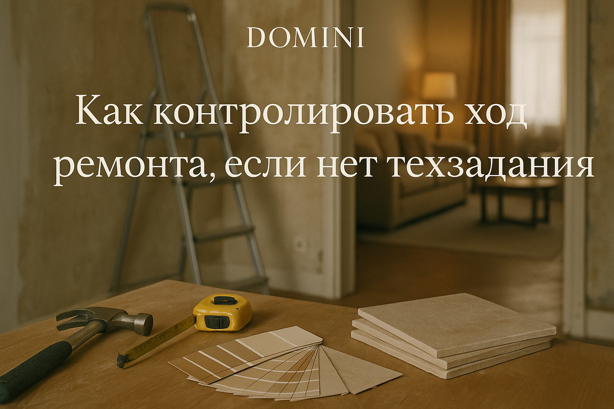    Как контролировать ремонт без технического задания в Москве