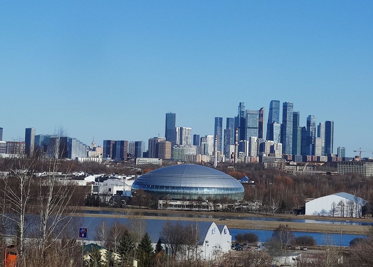 Вид на Москва сити с Крылатских холмов
