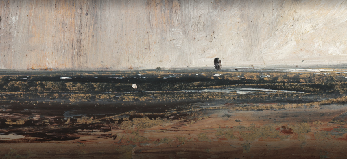 Этюд «Ливень над морем», фрагмент