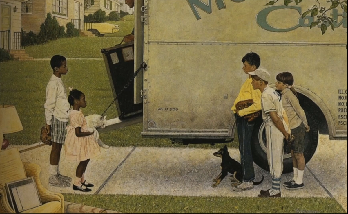 Норман Роквелл. "Новые соседи"