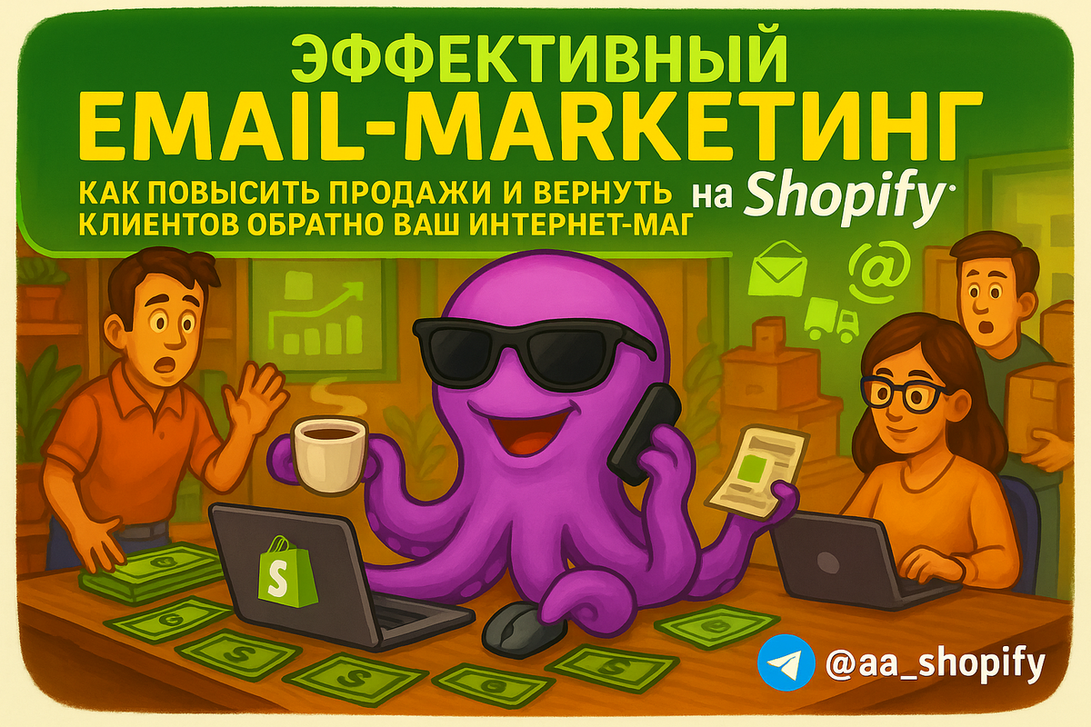    Эффективный email-маркетинг на Shopify: как повысить продажи и вернуть клиентов обратно в ваш интернет-магазин aa_ecom