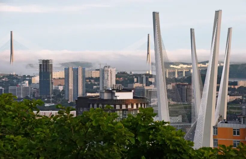  Вид с сопки "Орлиное гнездо"   © РИА Новости. Виталий Аньков