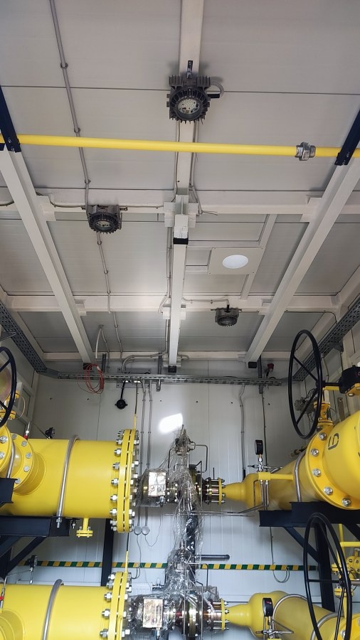 Светильники Оптимал установленные в котельной (производство ООО Гагаринский светотехнический завод)