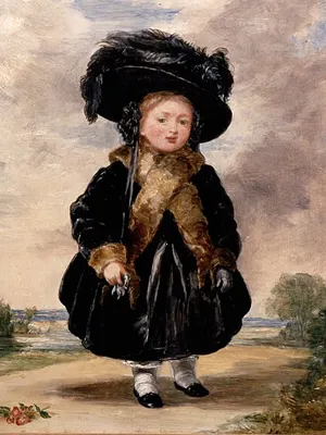 Картина маленькой принцессы Виктории, Стивен Пойнц Деннинг, 1823 г. 