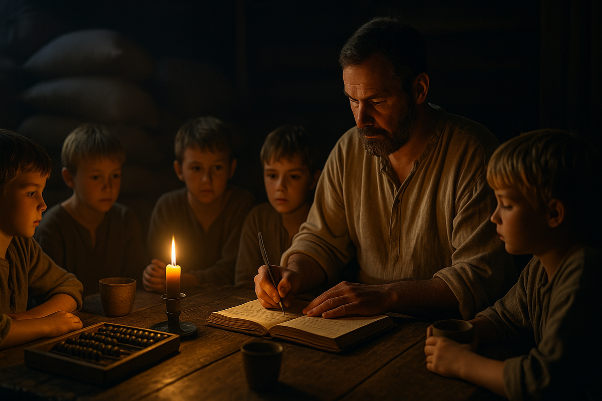 ГПТ изобразил мою скромную школу прогрессоров в Руси 1097 г.