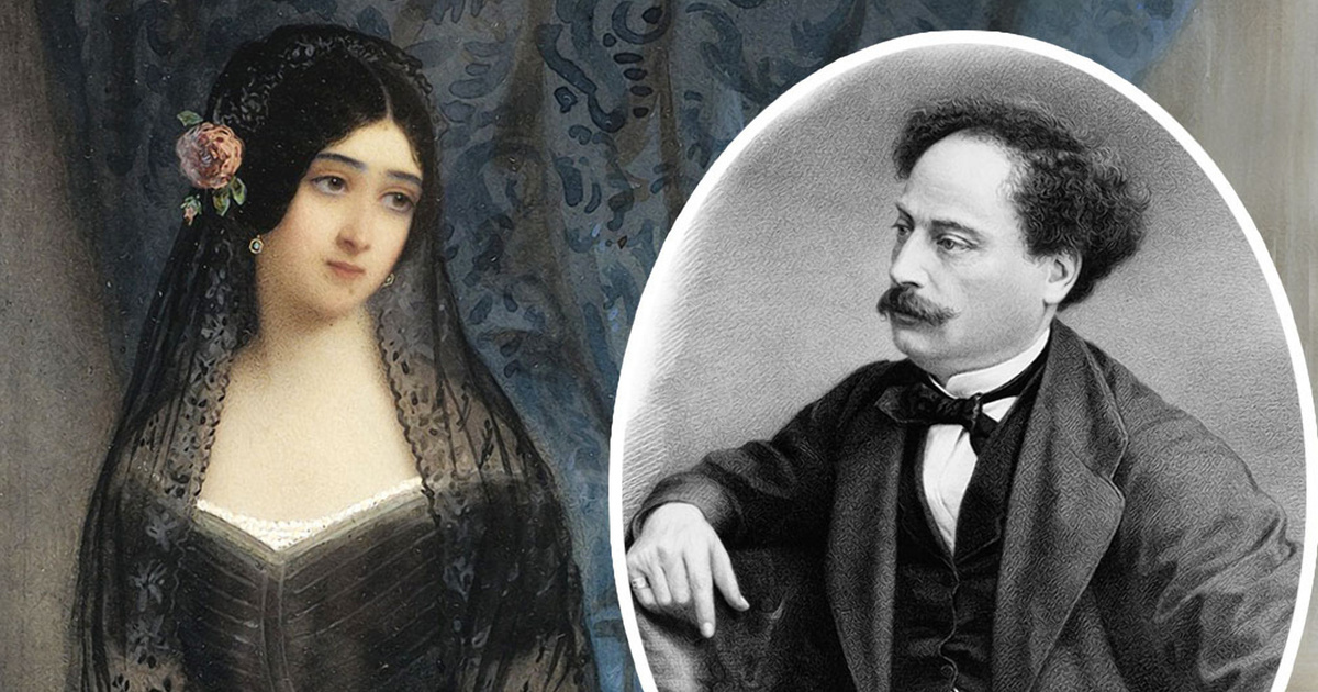 Мари Дюплесси и Александр Дюма-сын.