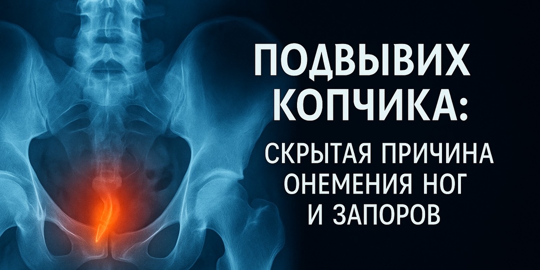 Подвывих копчика: скрытая причина онемения ног и запоров