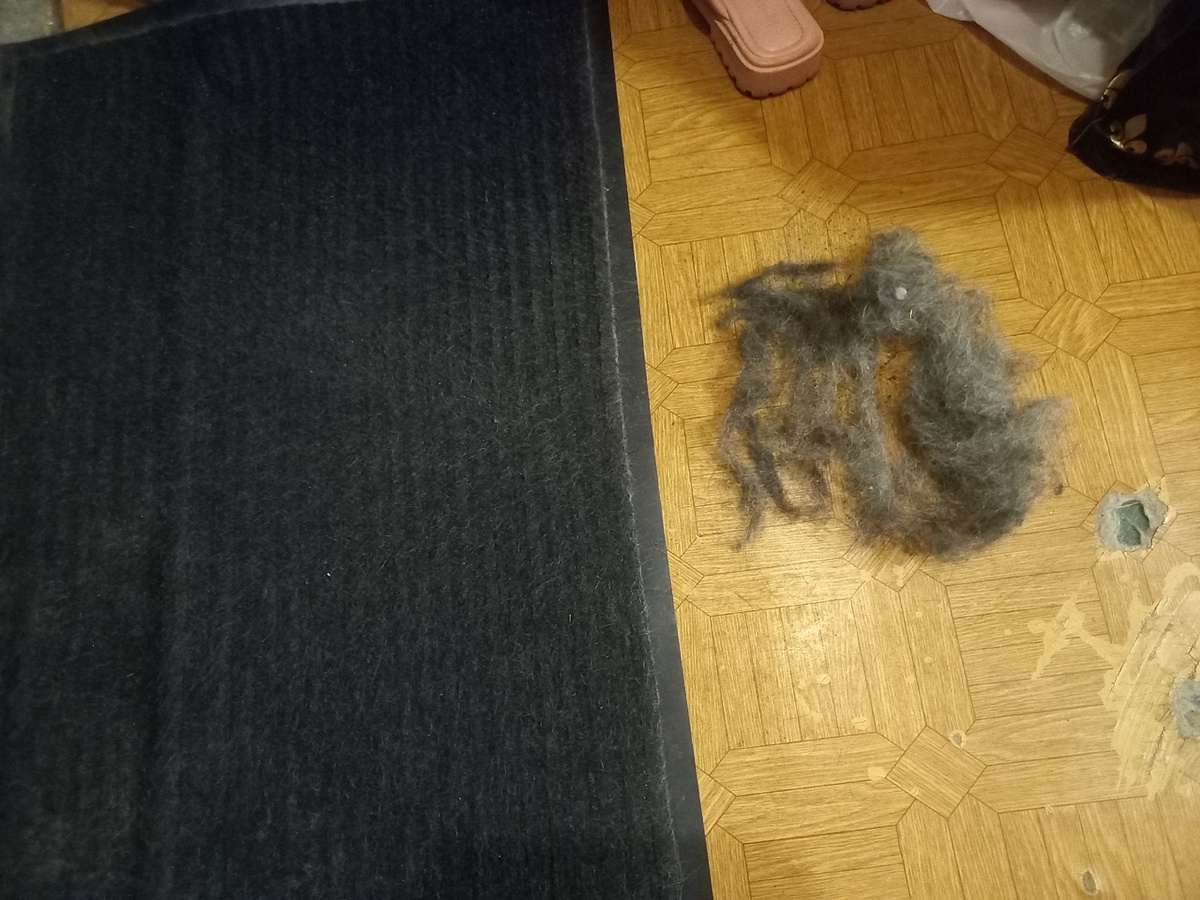 вот столько вычистила