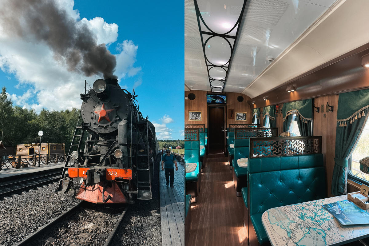 Рускеальский экспресс (этот вагон-ресторан идет прямо из Москвы)