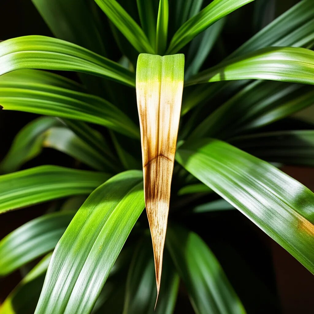    Почему желтеют и сохнут кончики листьев у драцены. Редакция