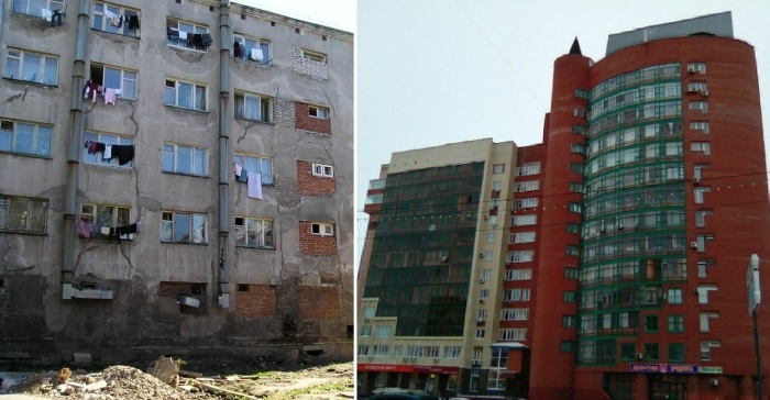 Семья переехала из старого дома в престижный, премиум-класса.