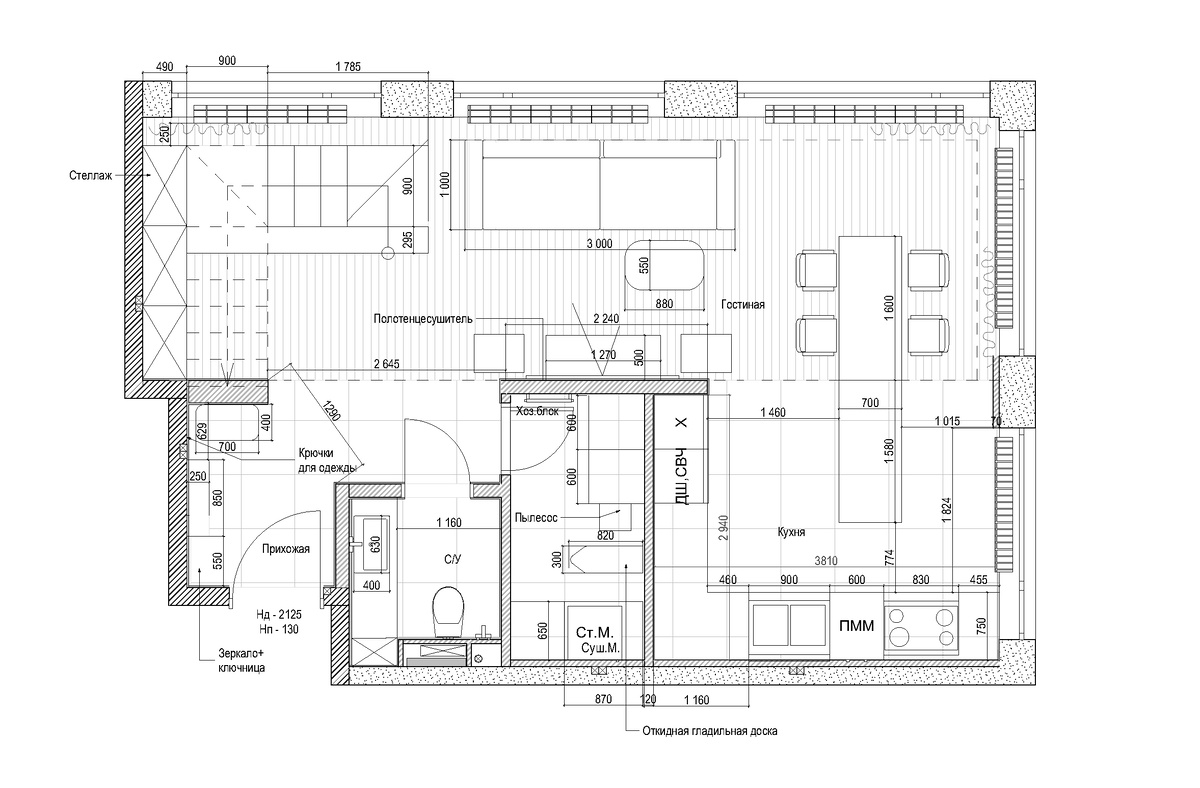 Итоговая планировка 1й этаж 