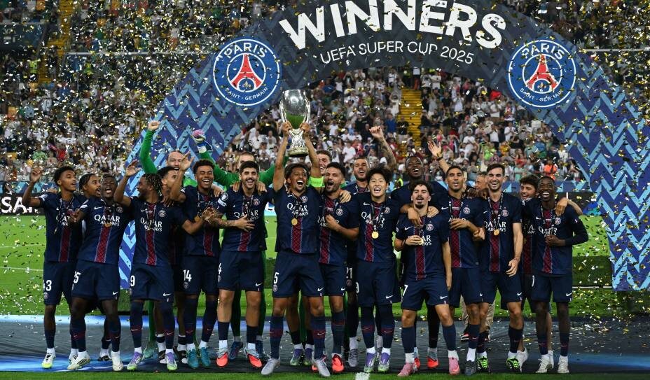    «ПСЖ» Матвея Сафонова выиграл Суперкубок УЕФА 2025. Фото: Reuters