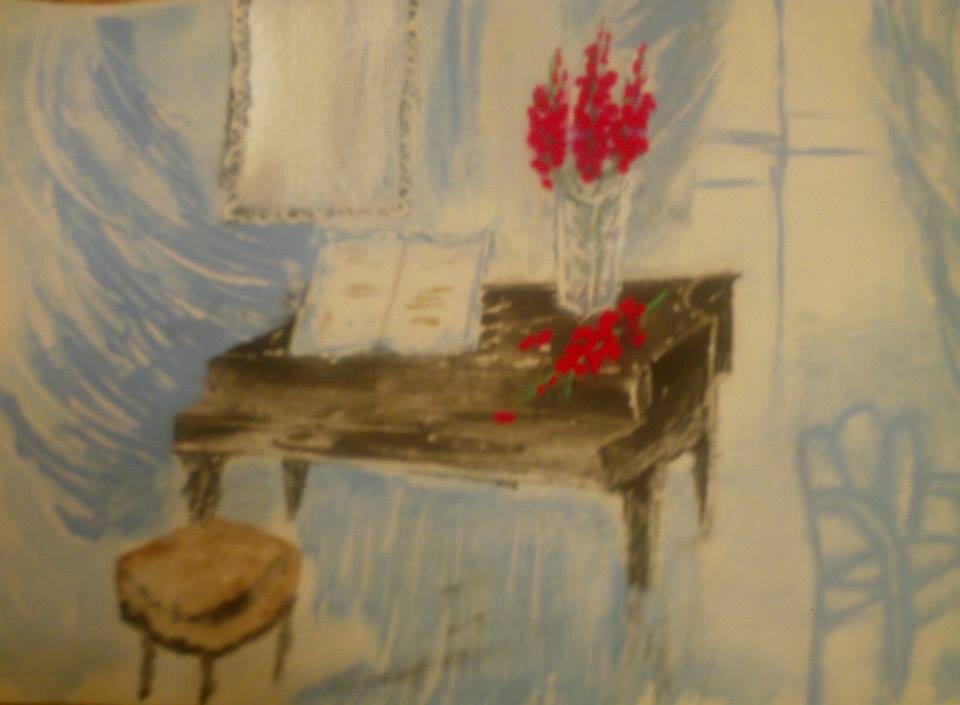 Акварель,мастихин, авторская работа