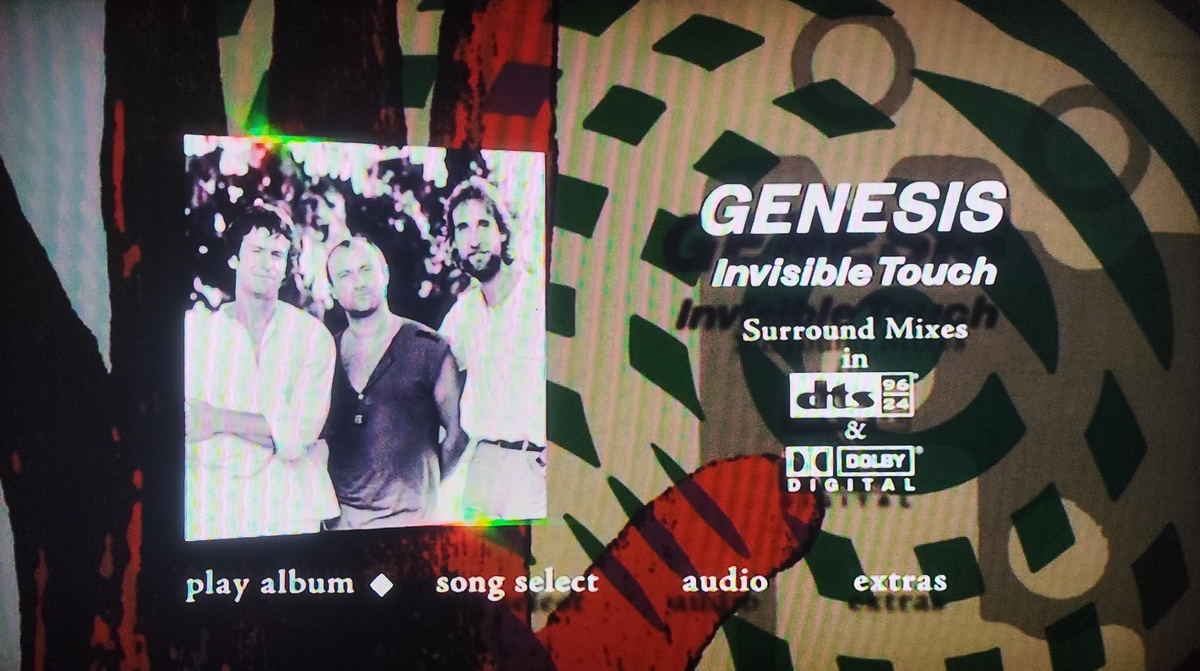 Genesis "Invisible Touch" SACD + DVD (1986 / 2007): main menu 4