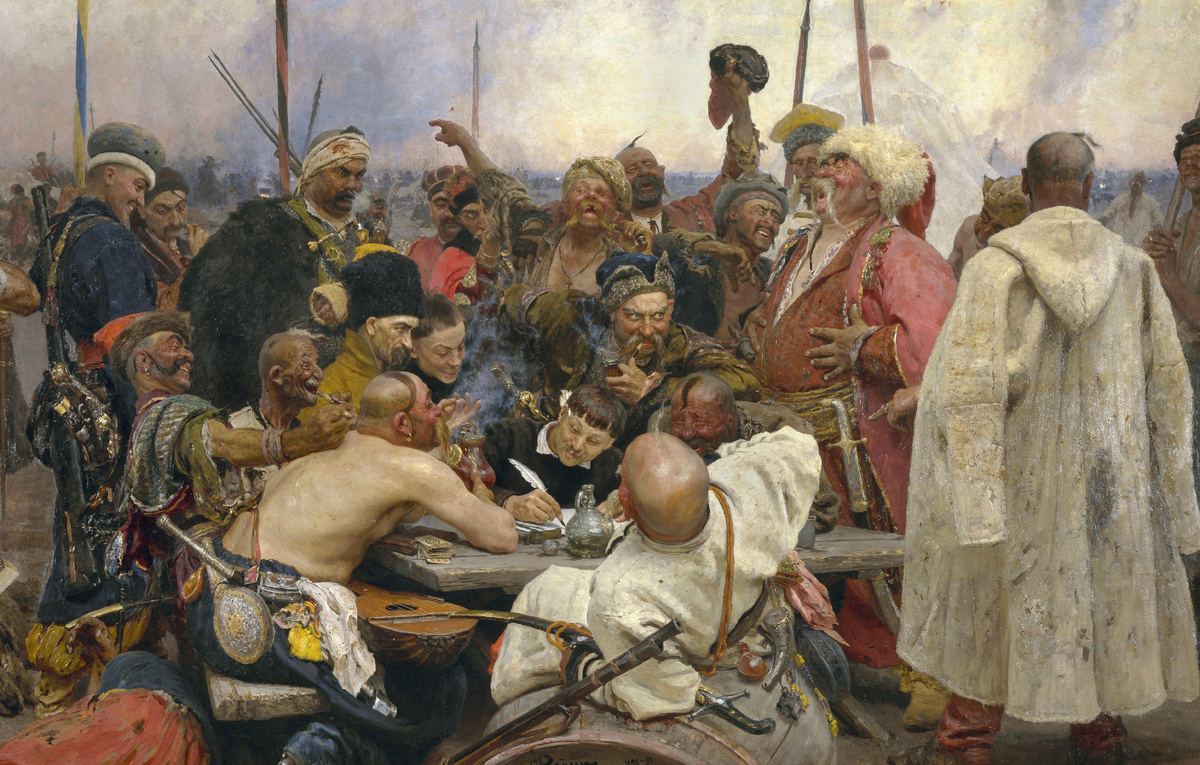    Картина Ильи Репина "Запорожцы", 1880–1891 годы  Bildagentur-online/Universal Images Group via Getty Images
