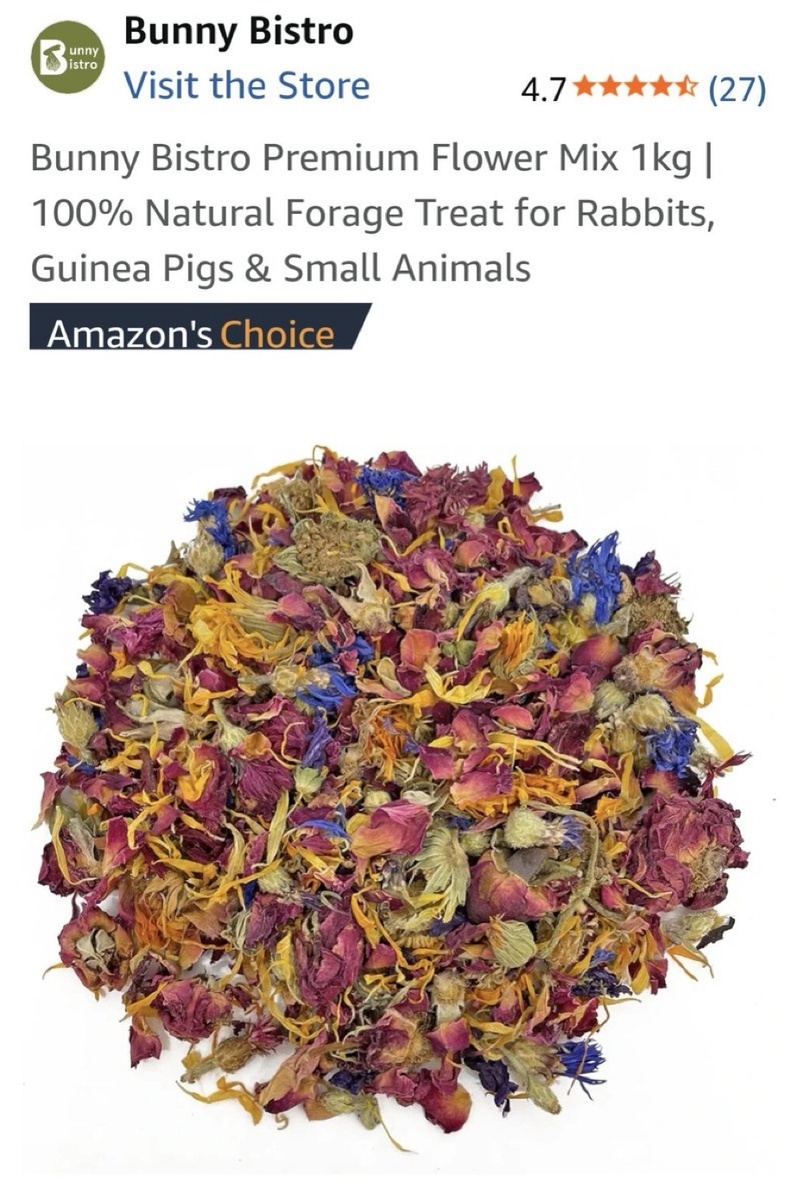 Утверждают, что цветочная присыпка - корм для кроликов. Есть люди, которые в кормах для мелких животных разбираются?