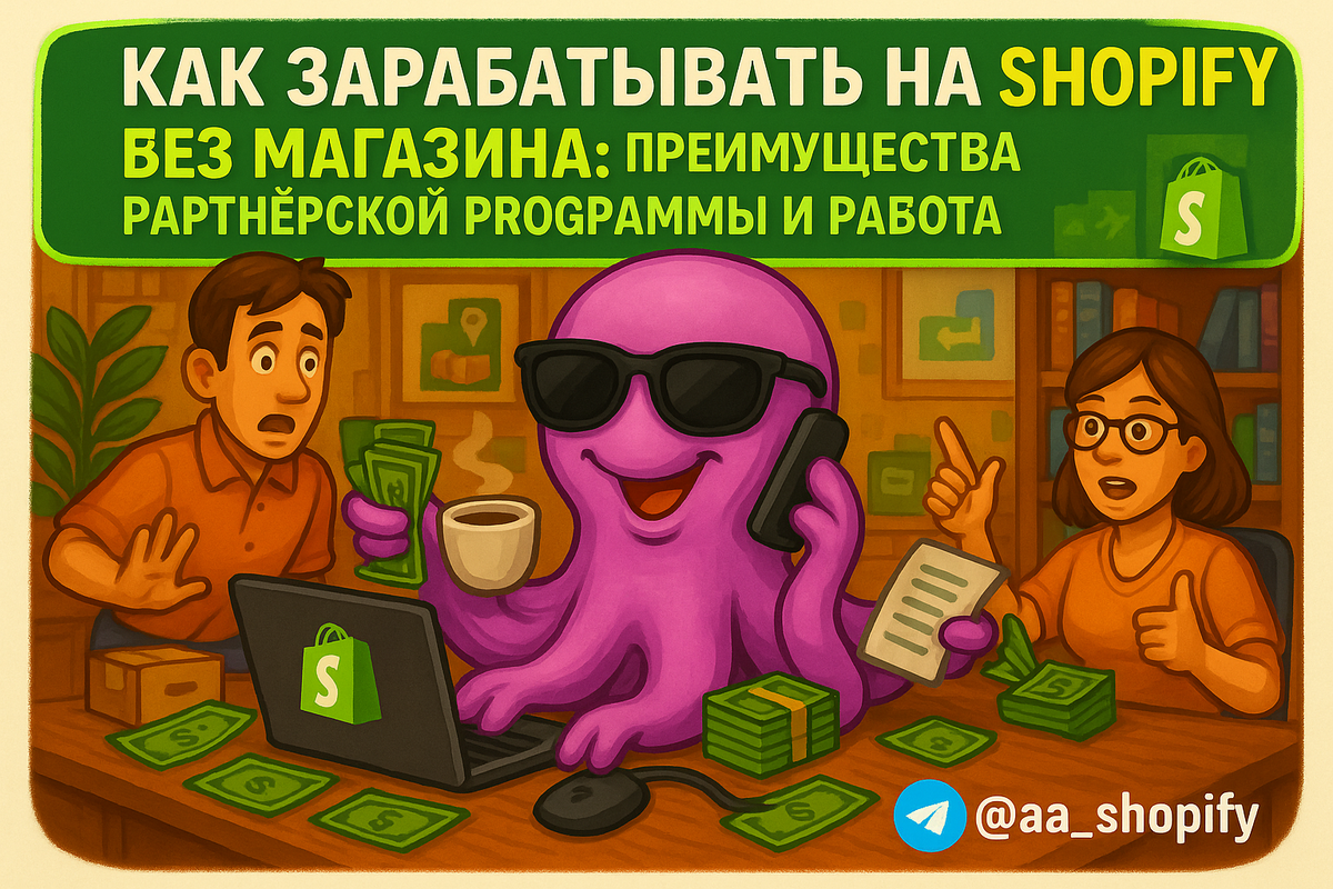    Как зарабатывать на Shopify без магазина: преимущества партнёрской программы и работа с дропшиппингом aa_ecom