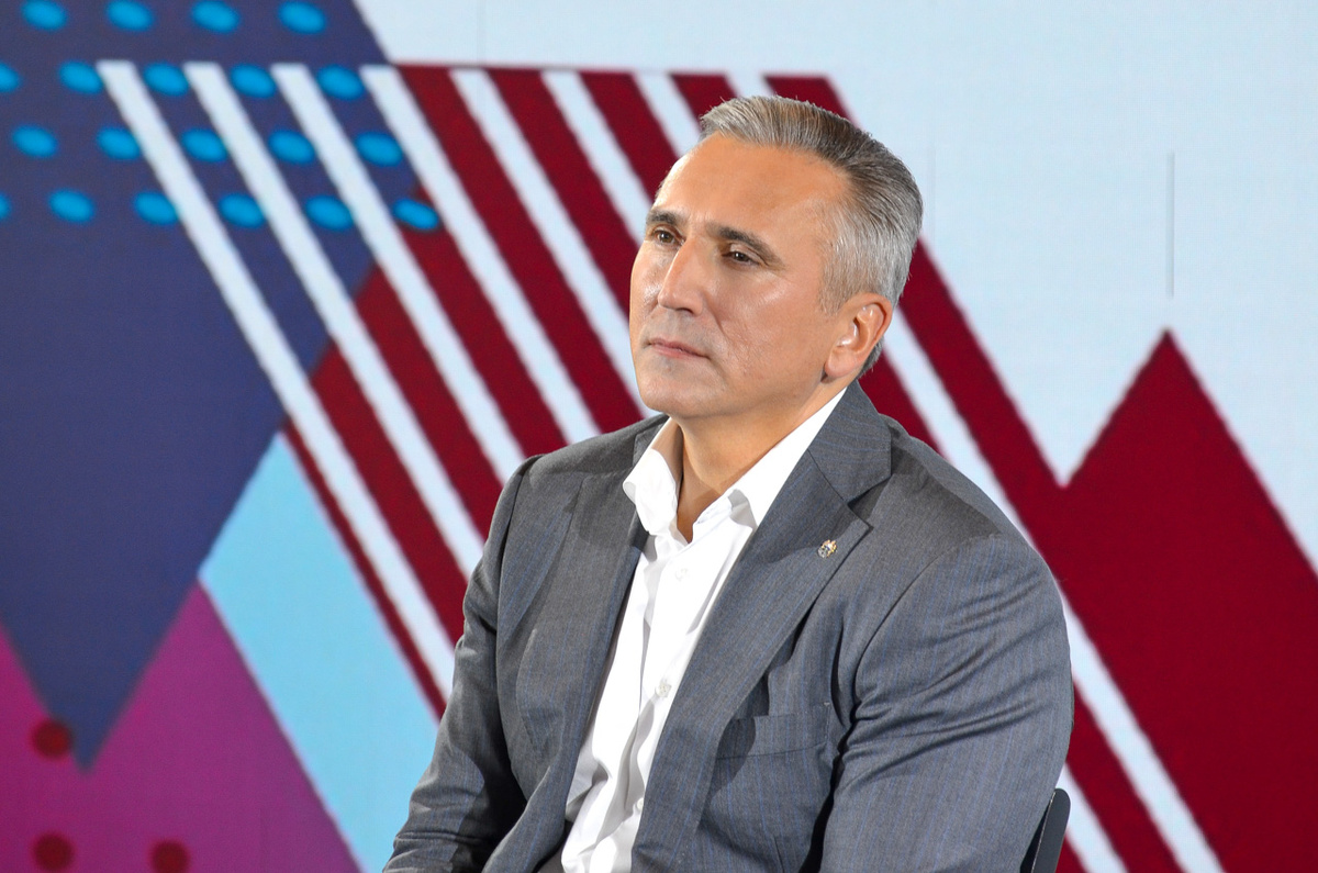 Глава региона провел пресс-конференцию.  Фото: Фото: ФедералПресс / Дмитрий Шевалдин