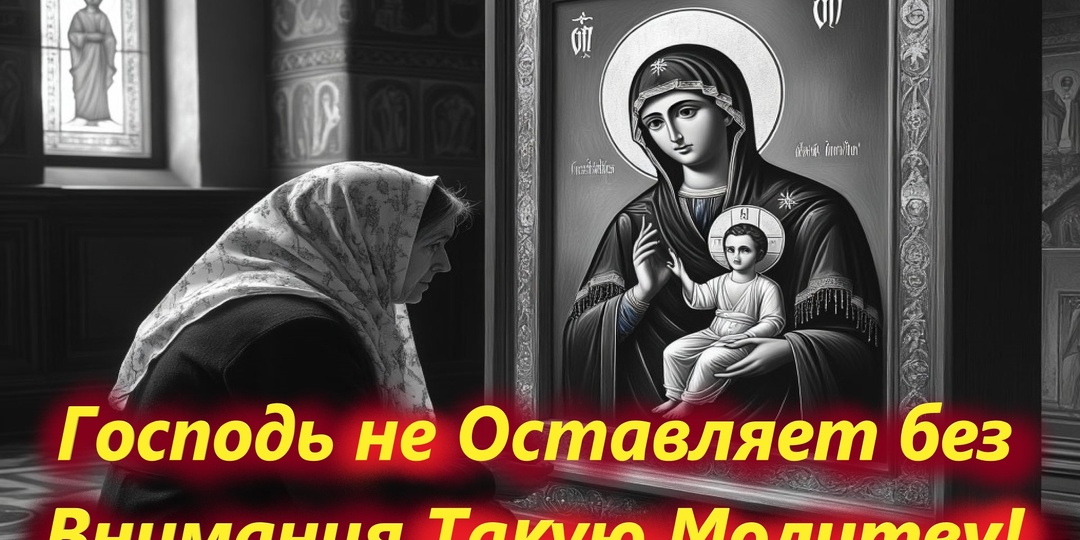 Такая Молитва Обязательно будет исполнена Богом. Господь не оставит такую молитву без внимания.