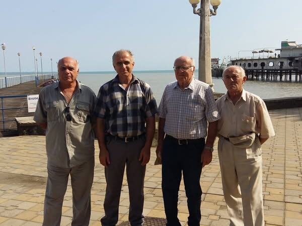 Леонид (Лёсик) Чуаз, Давид Дасаниа, Семён Адлейба и Тач Гицба