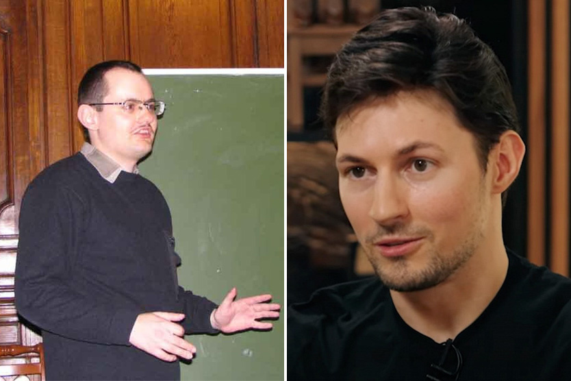    Николай (слева) и Павел (справа) Дуровы    
Фото: Соцсети; Tucker Carlson / YouTube