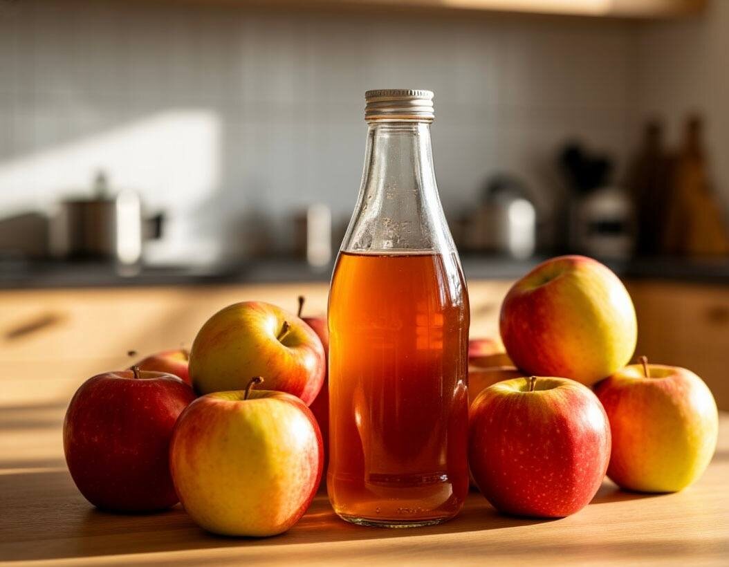 натуральный домашний яблочный уксус