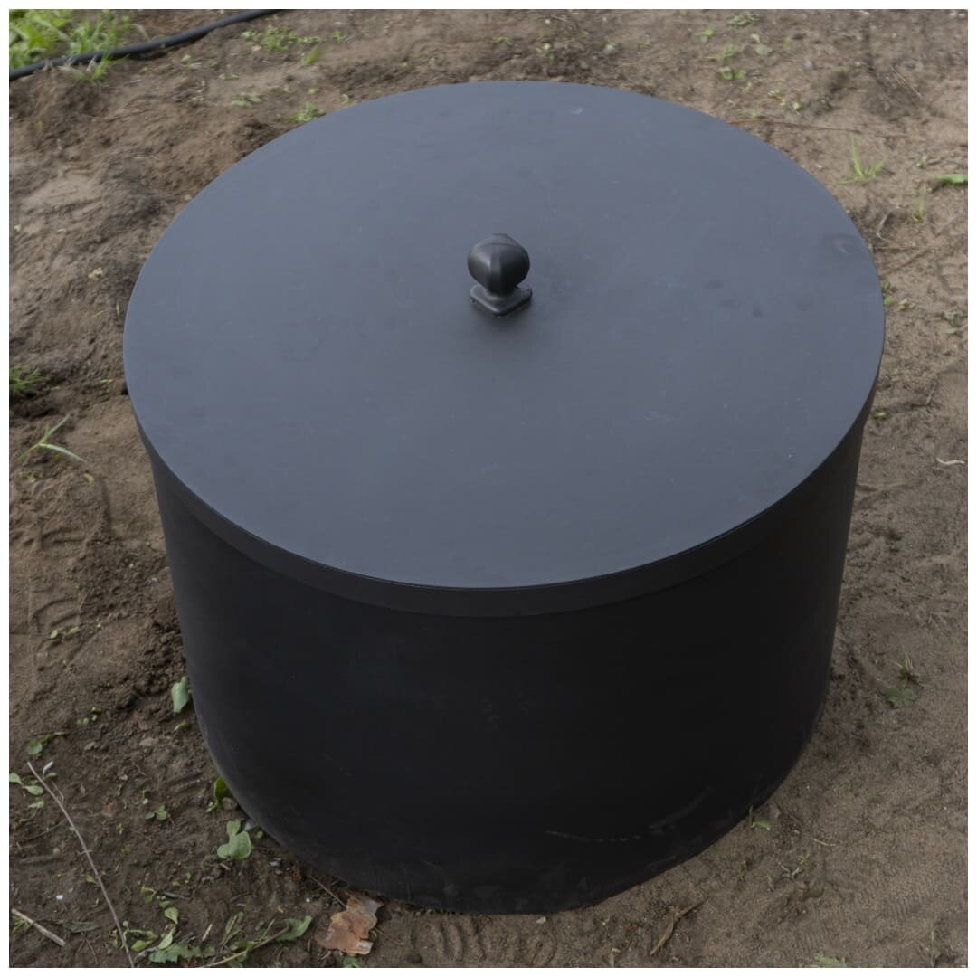 Дровница с крышкой (из углеродистой стали, покрытая термостойкой антикоррозийной эмалью) собственного производства компании "ТОРИЭЛЬ"