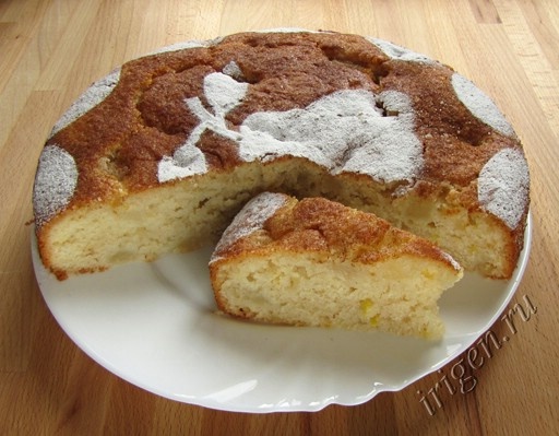 Постный медово-грушевый пирог