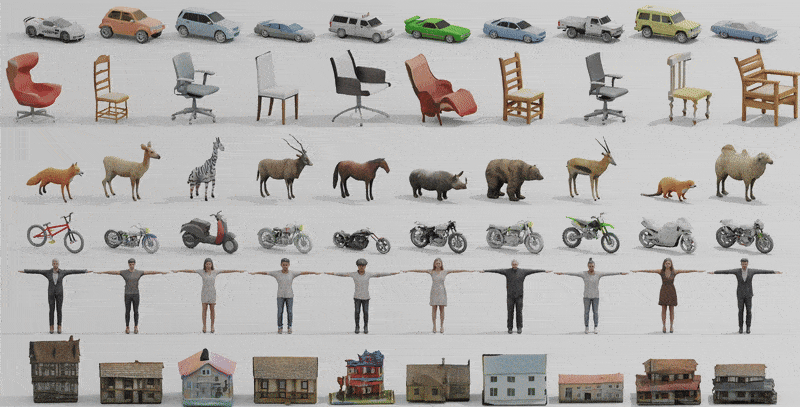 Инструмент на базе ИИ NVIDIA GET3D генерирует 3D‑модели с произвольной топологией, качественной геометрией и текстурами © nvidia.com