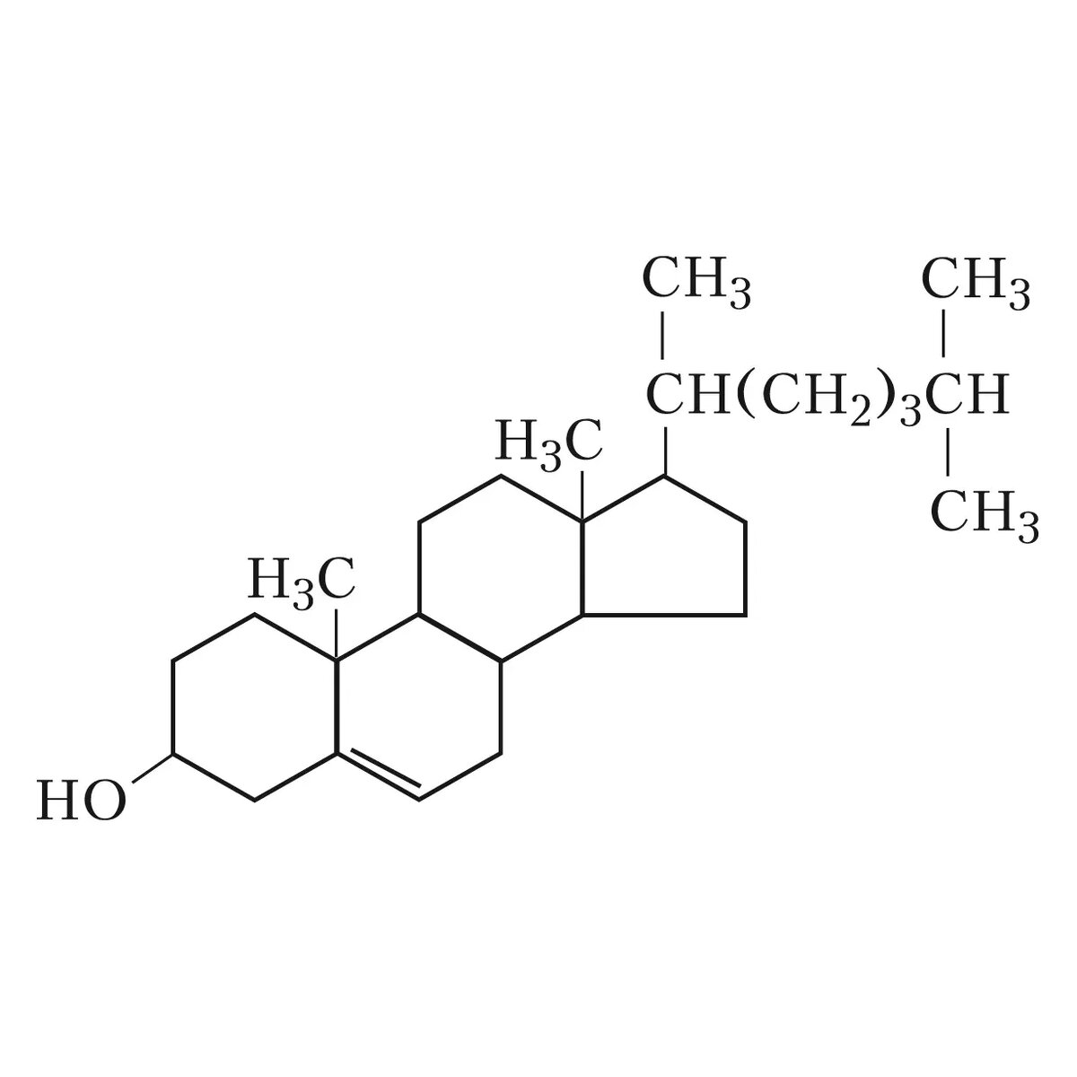Химическая формула молекулы холестерина