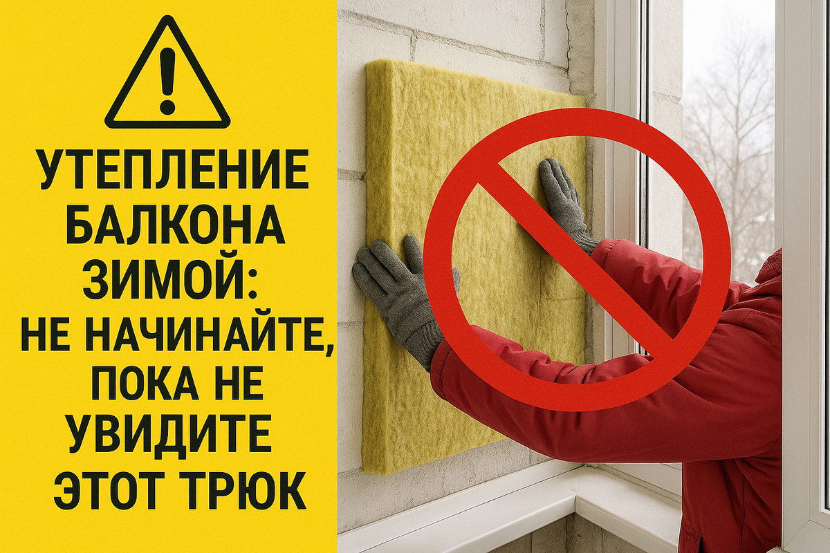 Как сделать утепление балкона