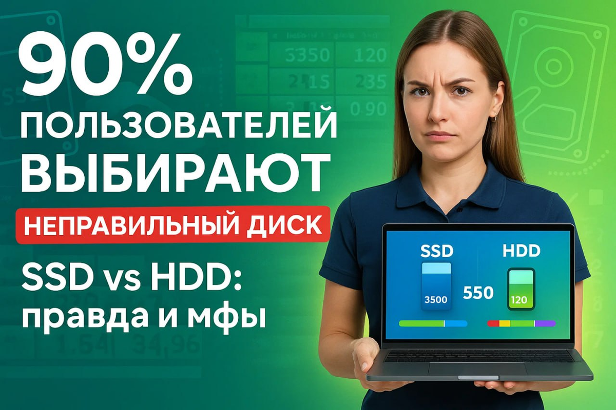 SSD и HDD: правда и мифы