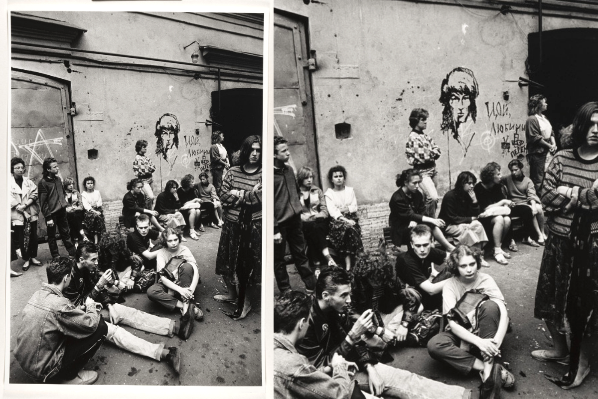 Гибель Виктора Цоя, 15 августа 1990 года, Ленинград, Петроградская сторона, улица Блохина © автор Сергей Компанийченко, коллекция РОСФОТО