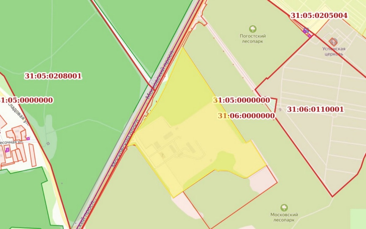    Бывший промышленный комплекс выставлен на торги в Старом Осколе за 50 млн рублей Фото: кадастровая карта map.ru