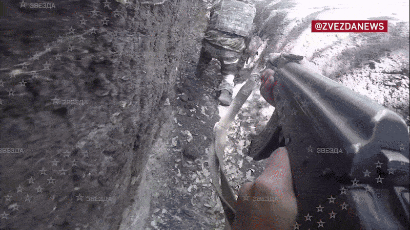    Двое пехотинцев зачистили почти всю лесопосадку в районе Катериновки за два дня. Видео: ТГ-канал @boris_rozhin