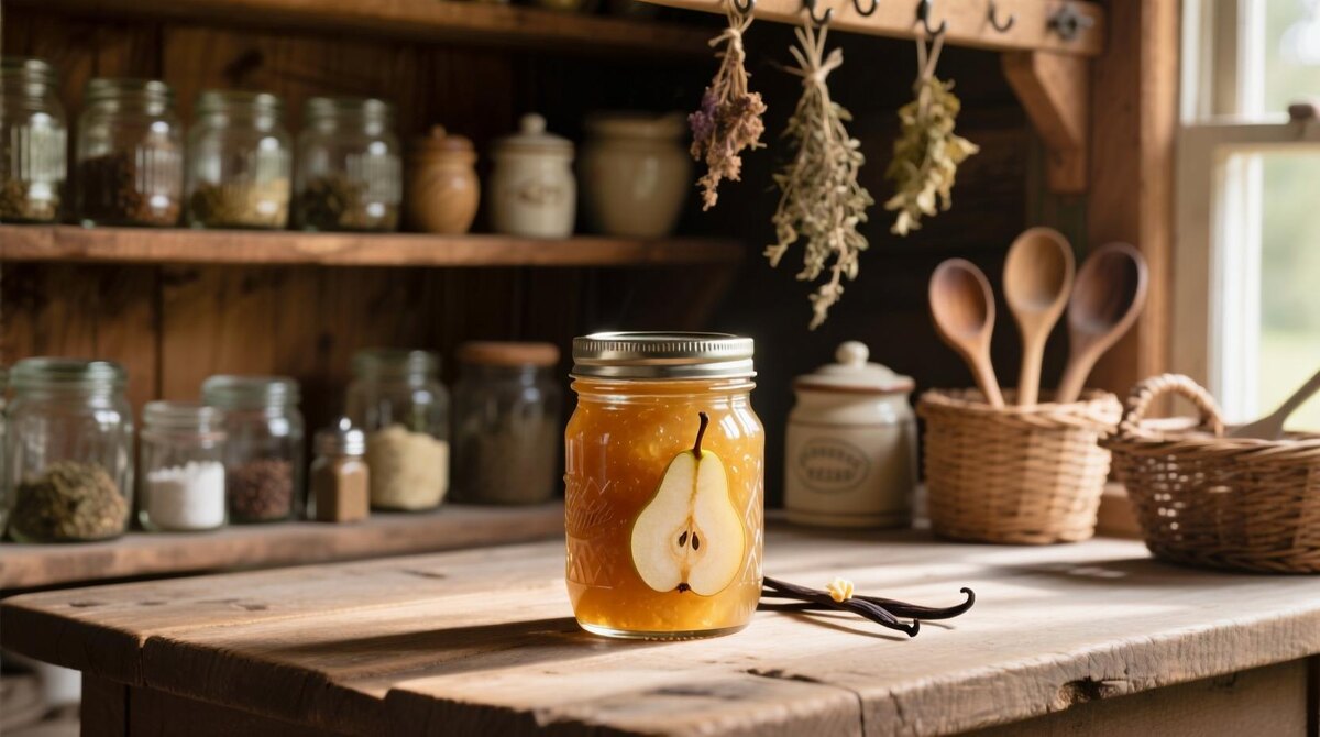 Грушевый джем с ванилью