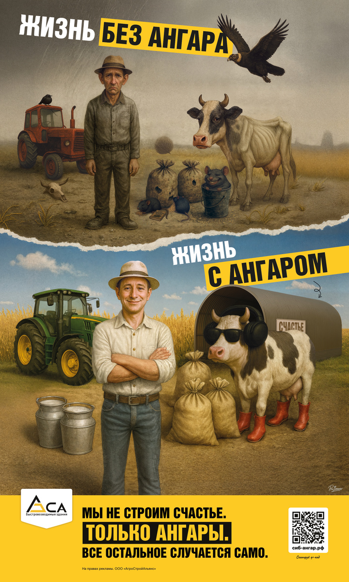 Бескаркасный ангар — удобное решение для фермеров и предпринимателей.