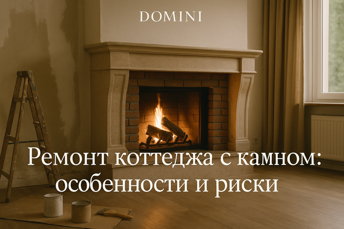    Ремонт коттеджа с камином: советы для успеха в Москве