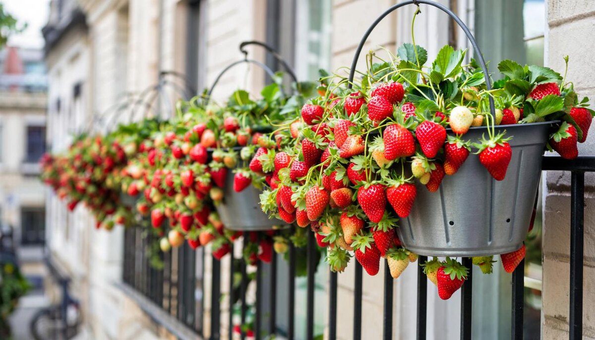 много ампельной клубники