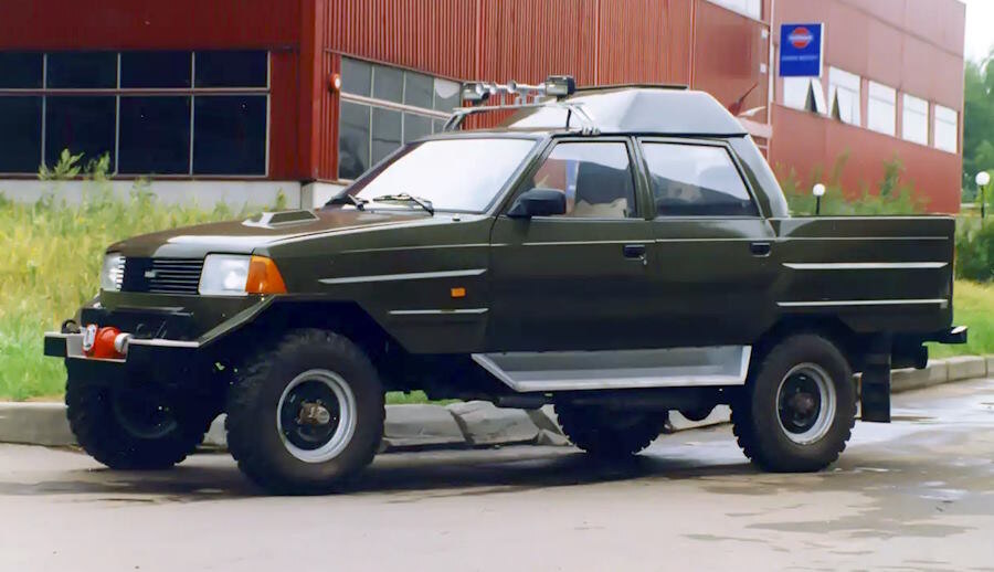 Полноприводный пикап на базе Москвича, который считался пропавшим, нашли в России