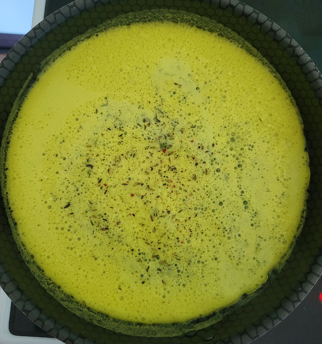 Зелёный омлет 