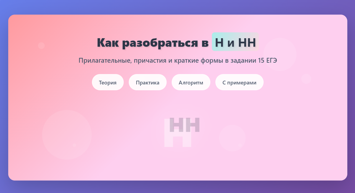 Задание 15 ЕГЭ по русскому языку: теория и практика